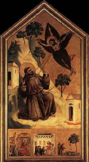 GIOTTO di Bondone Stigmatization of St Francis